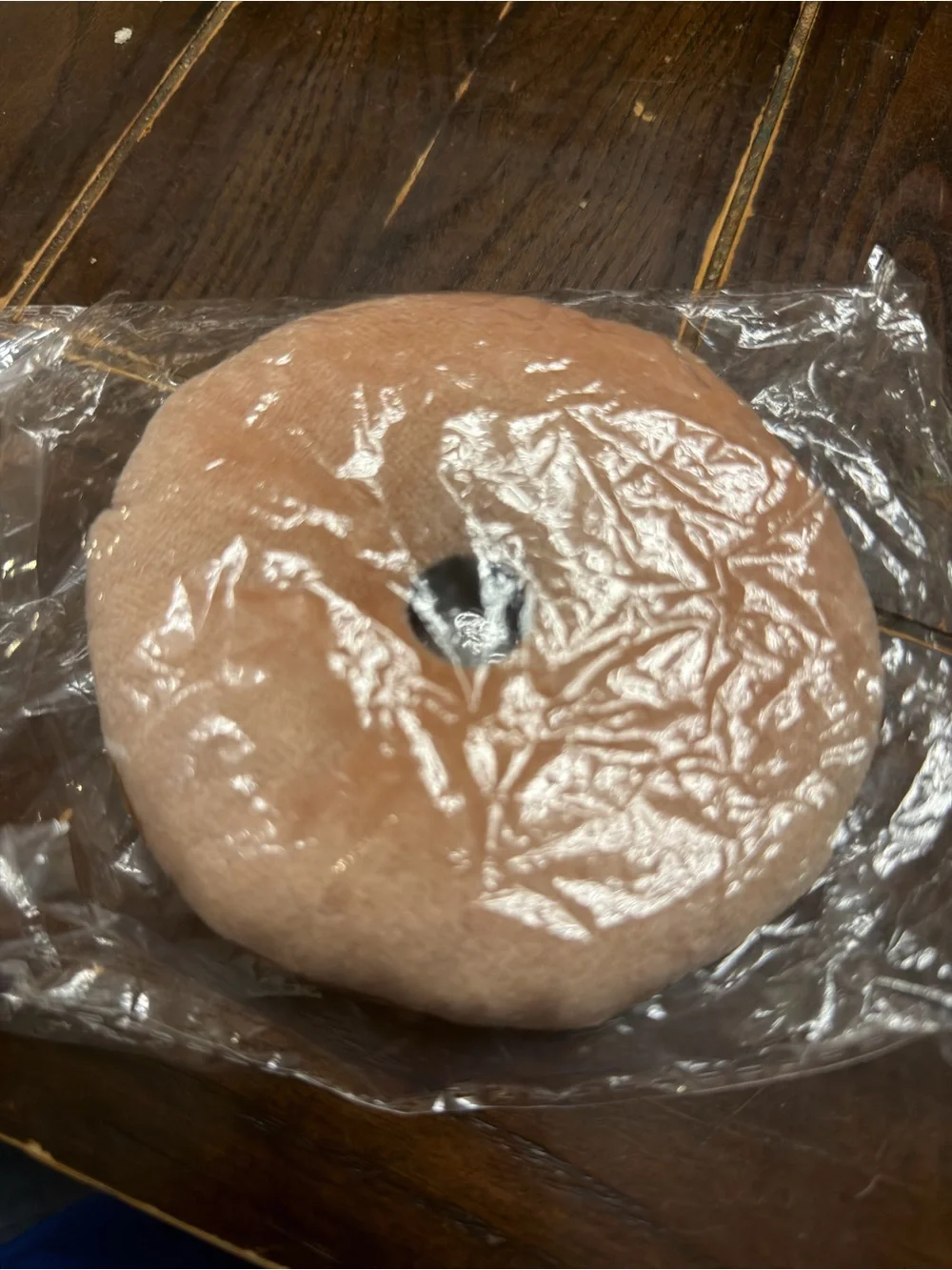 Plush Donut Dog Toy - Brown Chew & Toss